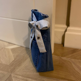 Upcycled Jeans Door Stop Bee Fabric Belt