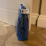 Upcycled Jeans Door Stop Bee Fabric Belt