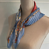 Ladies Vintage Scarf Pleated Bijou Brigitte