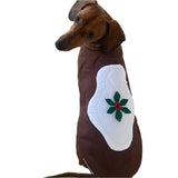 Dog Coat Christmas Pudding Design