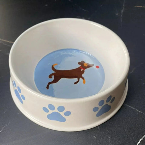 Pet Dog Bowl Bambootique Patch Dog