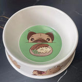 Pet Dog Bowl Bambootique Small Pug